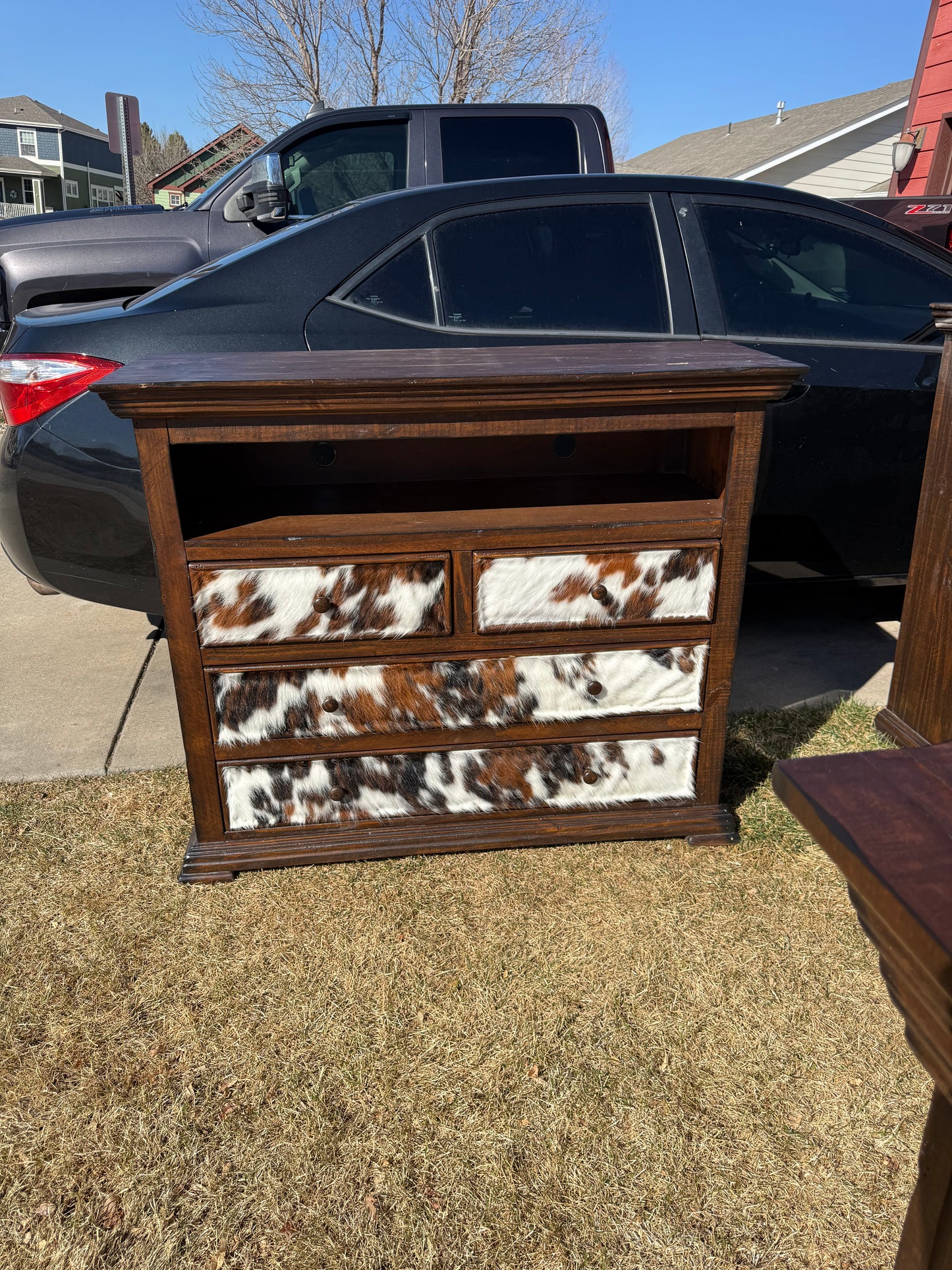 Cowhide King Bedroom Set