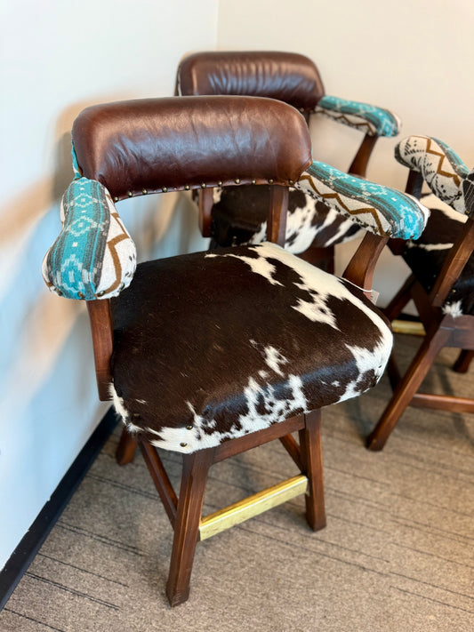 Southwestern Counter Height Stools (3)