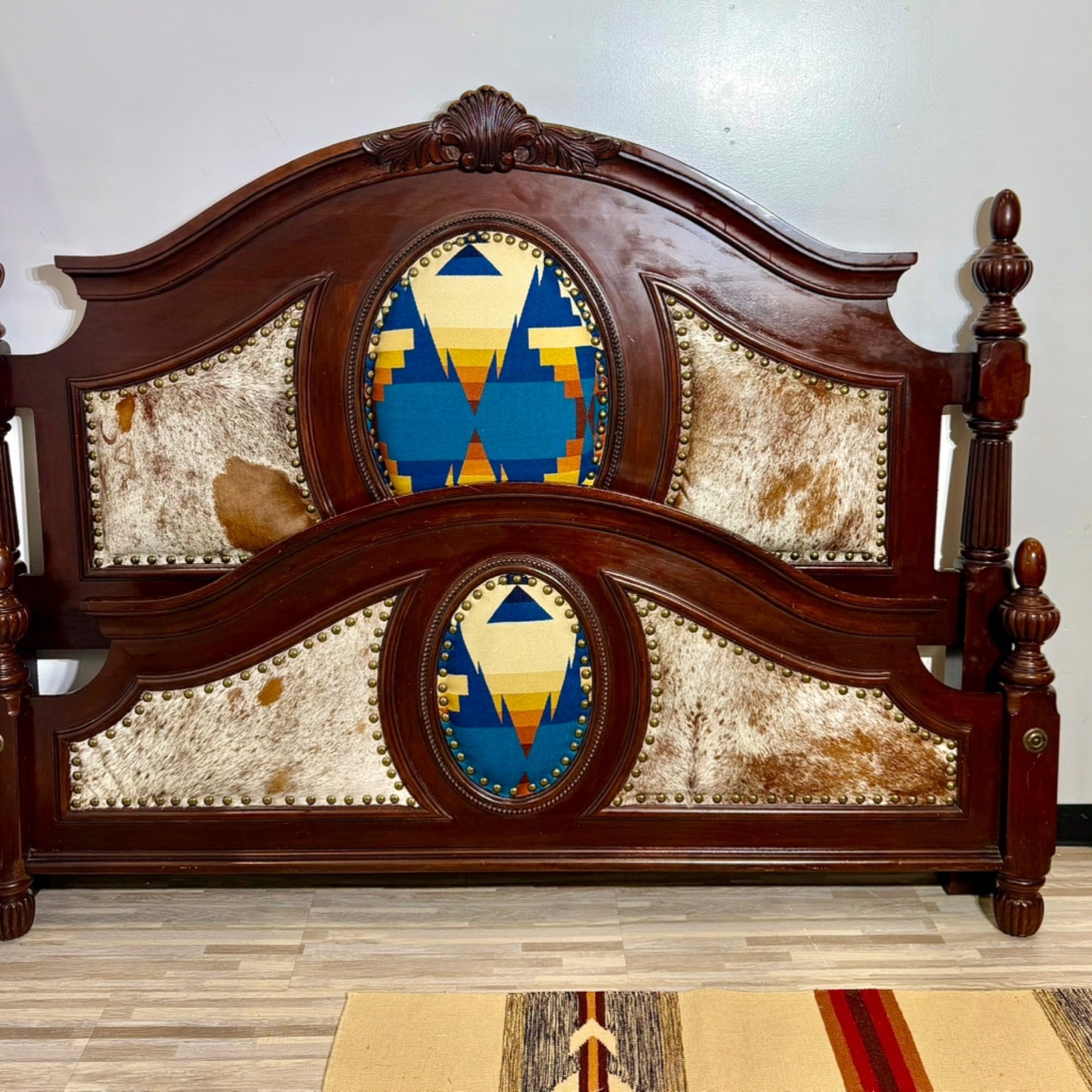 Cowhide King Bed Frame