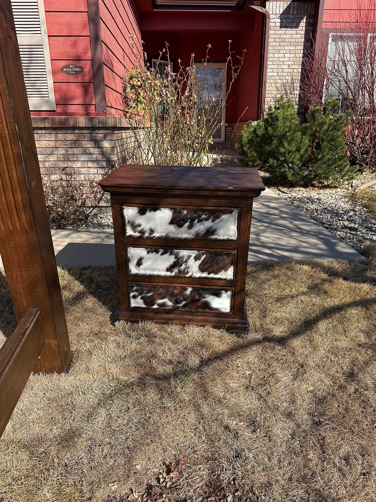 Cowhide King Bedroom Set