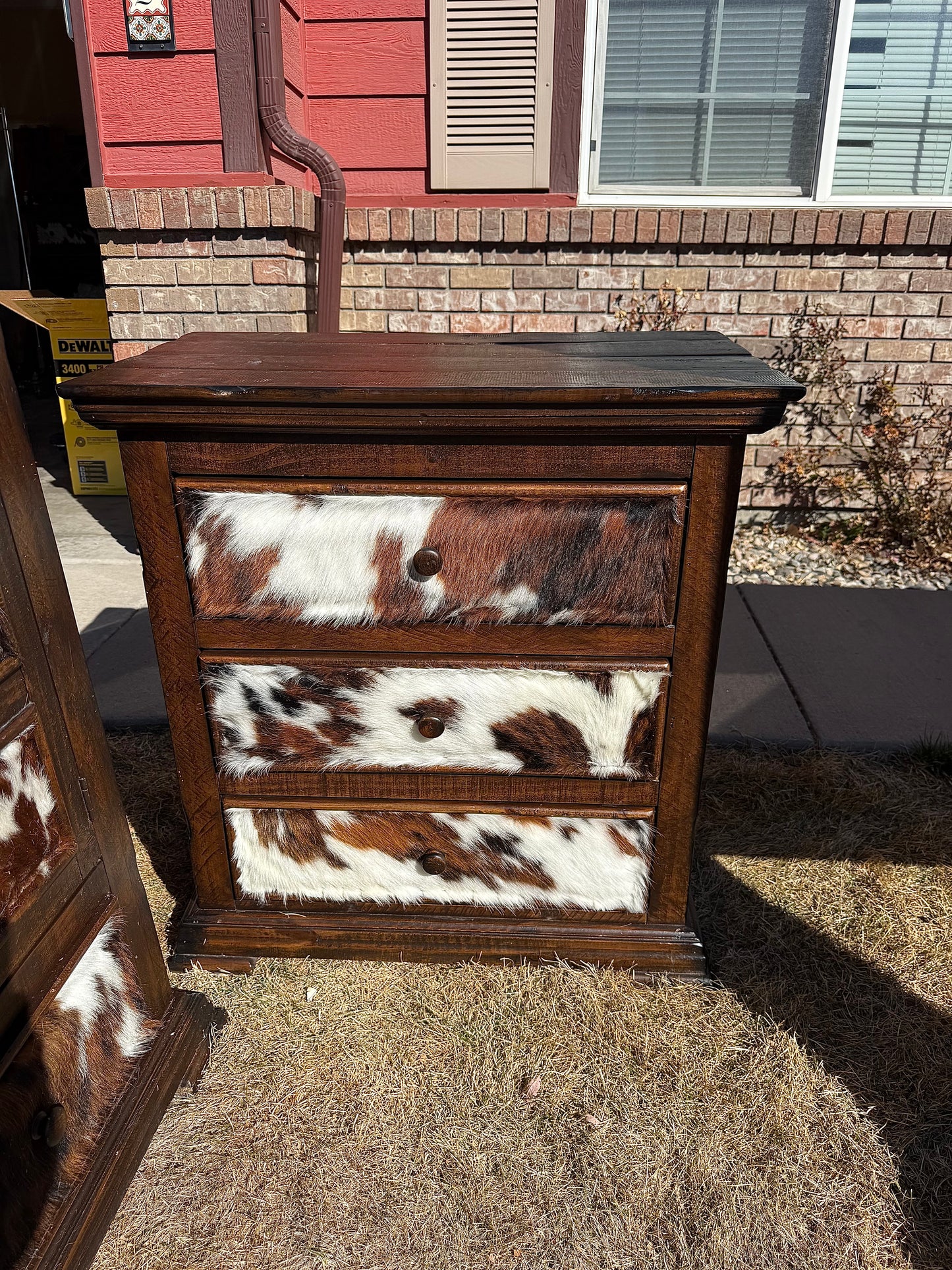 Cowhide King Bedroom Set