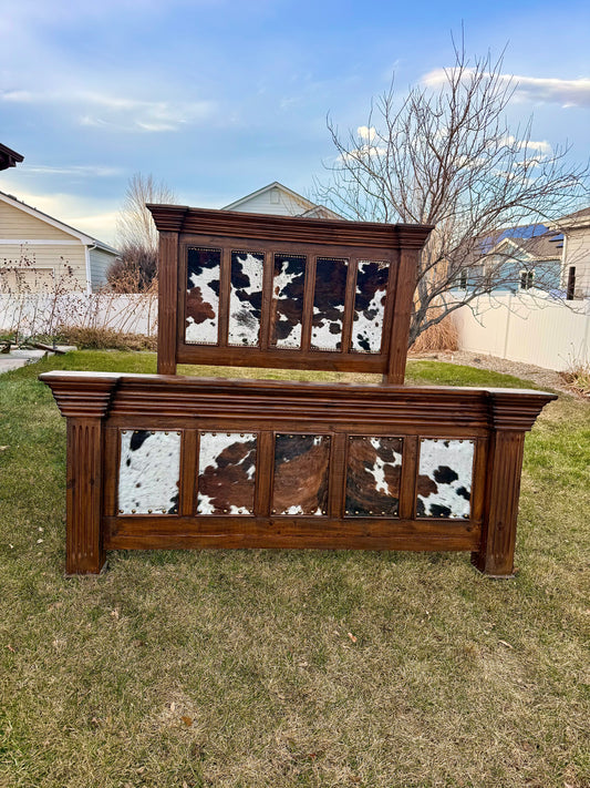 Cowhide King Bed Frame