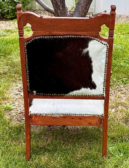 Antique Cowhide Armchair