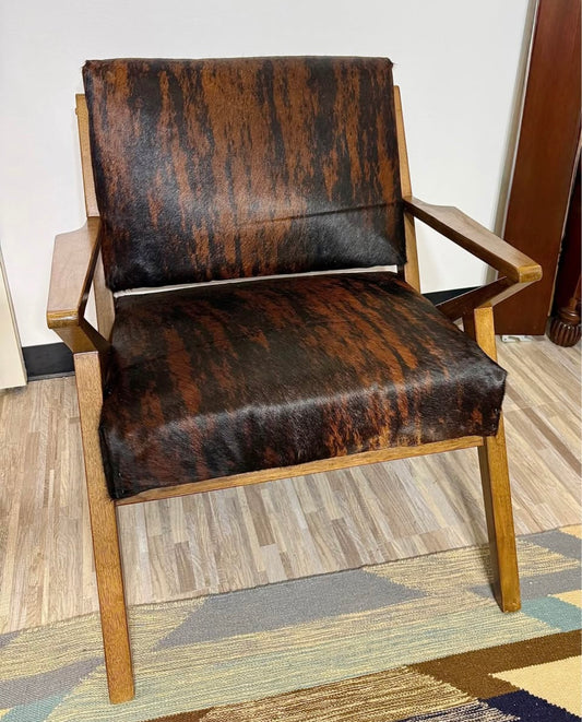 Brindle Cowhide Accent Chair