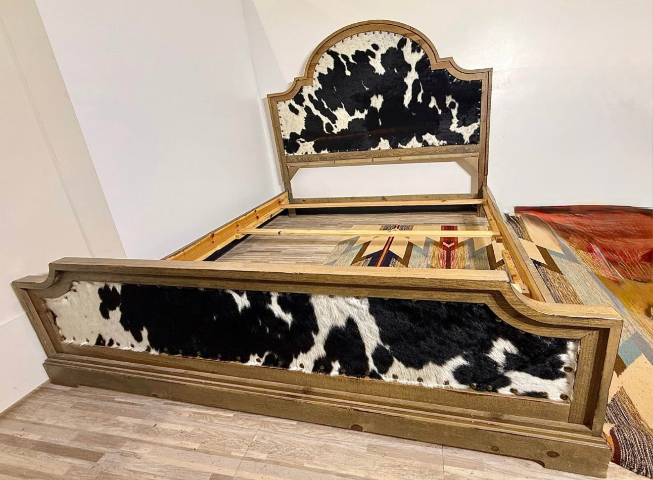 Cowhide King Bed Frame